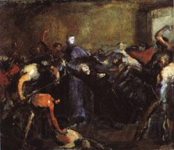 Jean - Baptiste Carpeaux Monseigneur Darboy in His Prison ( Archbishop Shot by Commune, May 24, 1871 ) Norge oil painting art